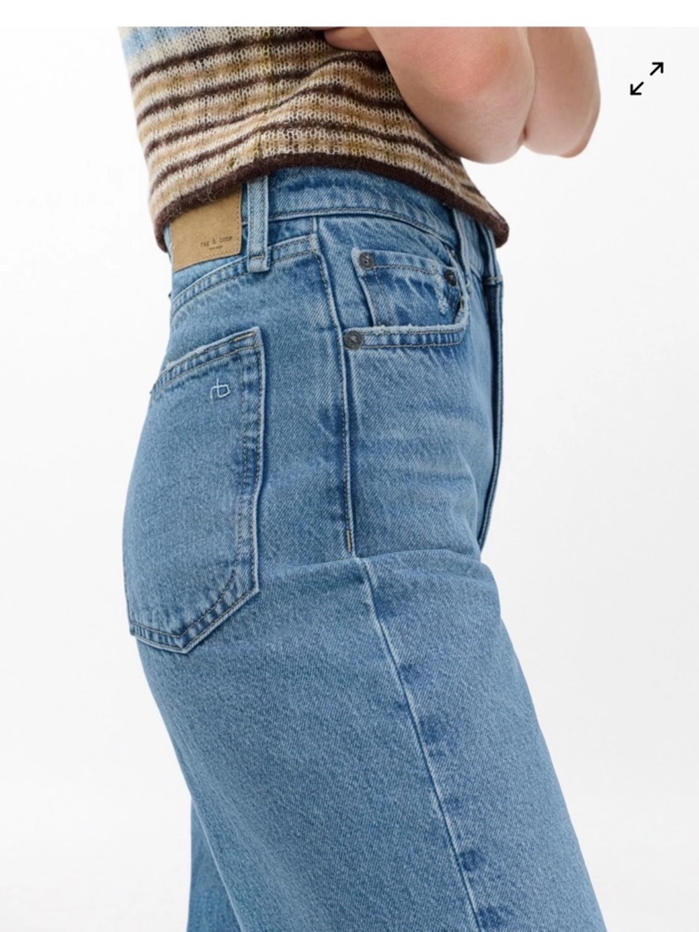 NEW Rag & Bone Shea High-rise Relaxed Straight Full Length Jeans Size 27 - Picture 2 of 16